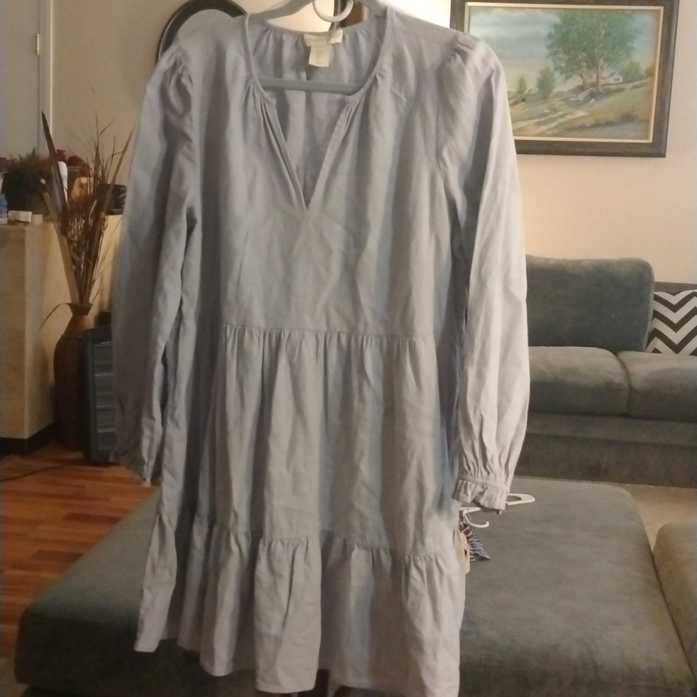 Cynthia Rowley Blue Linen Dress Pre loved.